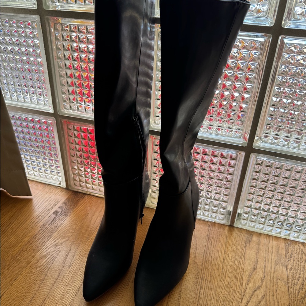 Coconuts by Matisse Black Heeled Knee-High Boots brand new size 6.5 - Picture 9 of 11